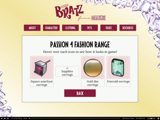 shrines/bratz/fd clothing/passion4fashion/earrings screenshot