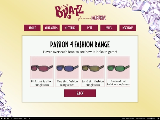 shrines/bratz/fd clothing/passion4fashion/glasses screenshot