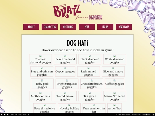 shrines/bratz/petclothing/doghats screenshot
