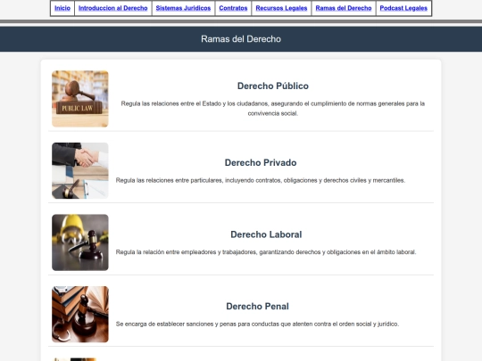 Ramas del Derecho screenshot