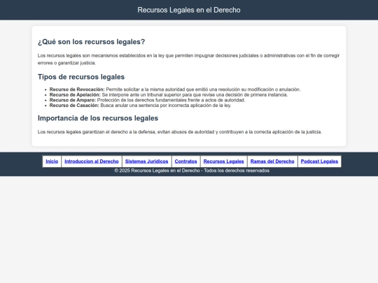 Recursos Legales screenshot