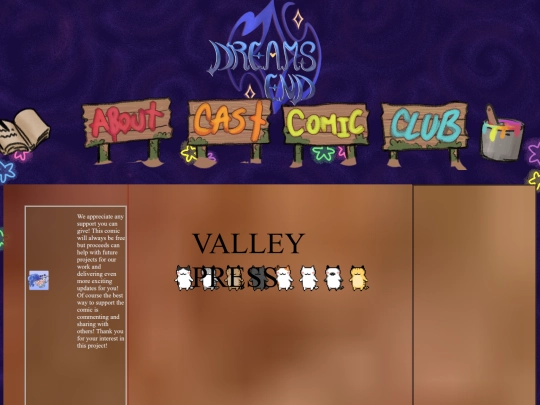Website/Announcments screenshot
