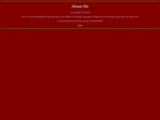 aboutme screenshot