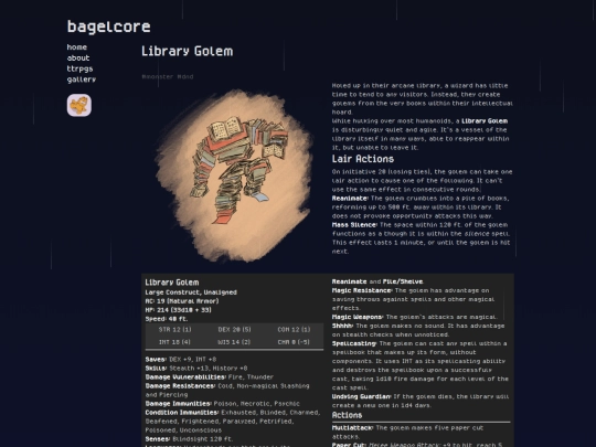 ttrpgs/Library Golem screenshot