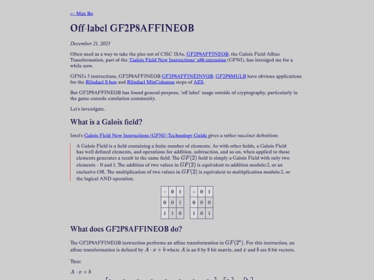 gf2p8affineqb screenshot