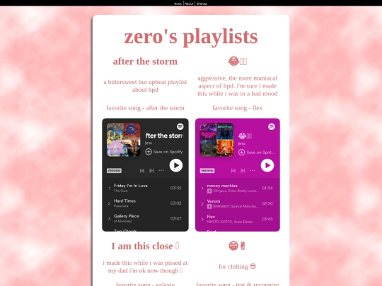 playlists screenshot