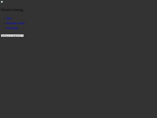 school startpage/homepage screenshot