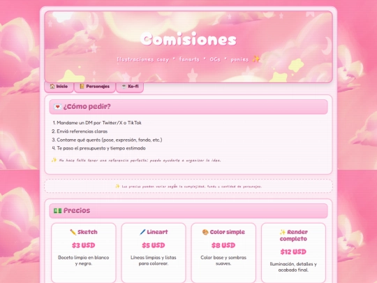commissions screenshot