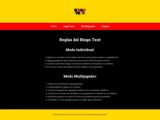 rules screenshot