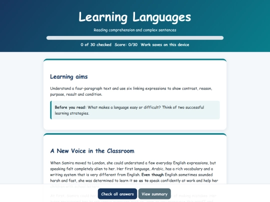 Learning_Languages_Interactive screenshot