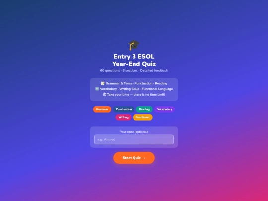 esol_entry3_yearend_quiz screenshot