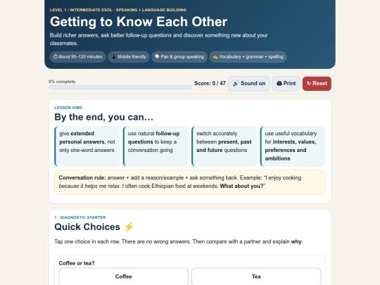 getting_to_know_each_other_L1_interactive screenshot