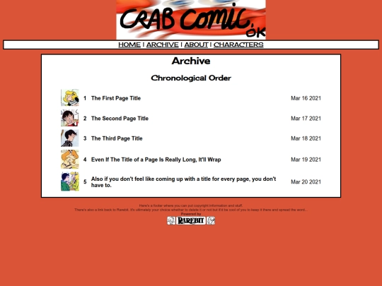 archive screenshot