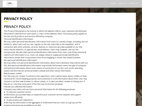 privacy-policy screenshot