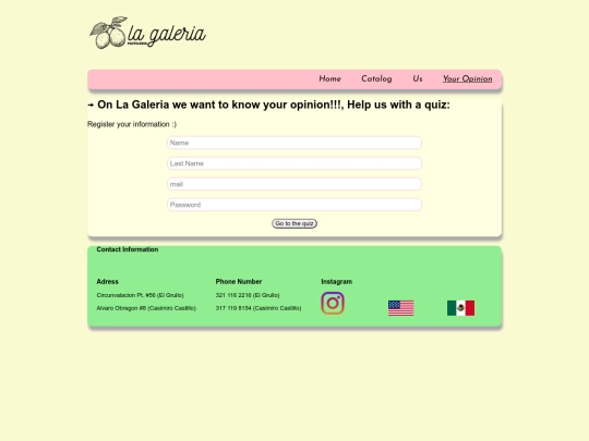 Sitio Web empresarial/Tu-Opinionusa screenshot