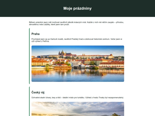 prázdniny screenshot