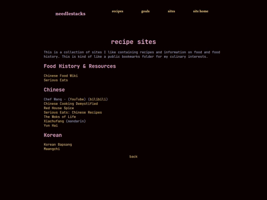 look/recipes/recipe-sites screenshot
