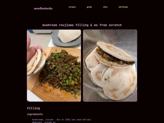 look/recipes/roujiamo screenshot
