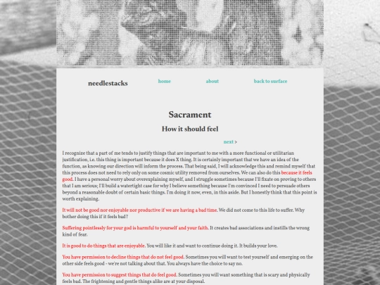subsite/sacrament-feeling screenshot
