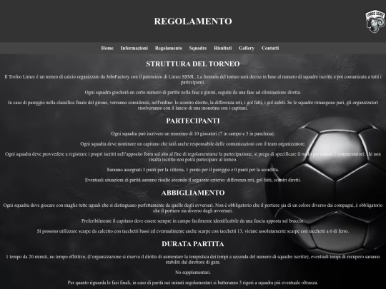 regolamento screenshot