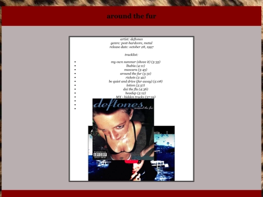 music corner/sites/aroundthefur screenshot