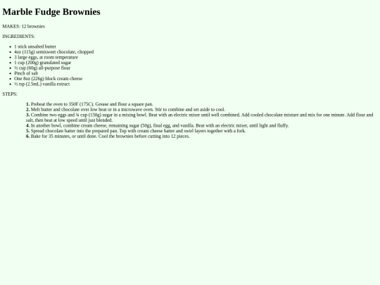 recipes/marblefudgebrownies screenshot