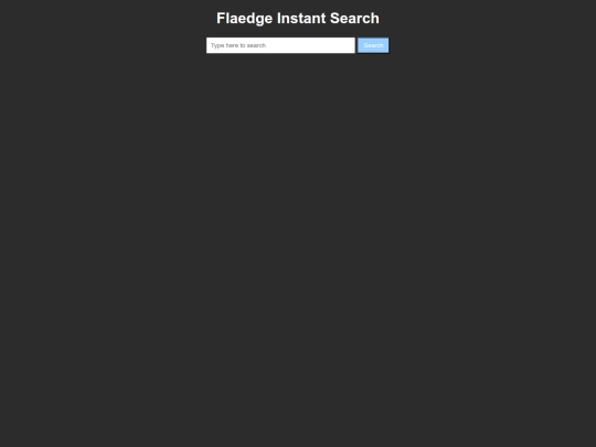 flaedge-search screenshot