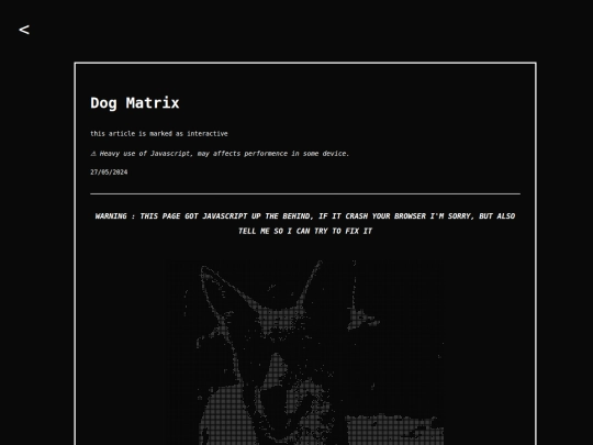 writings/dogmatrix screenshot