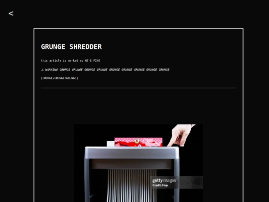 writings/grungeShred screenshot