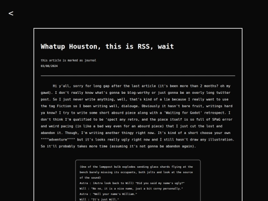 writings/rssmileage screenshot
