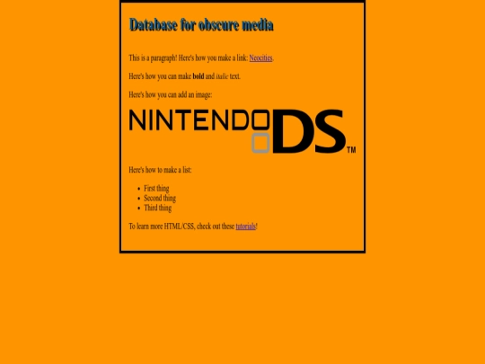 index screenshot