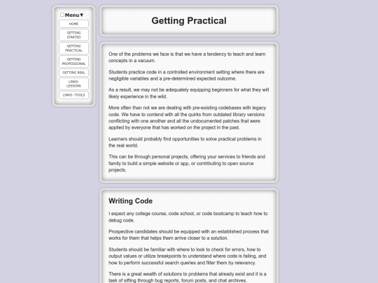 getting-practical screenshot