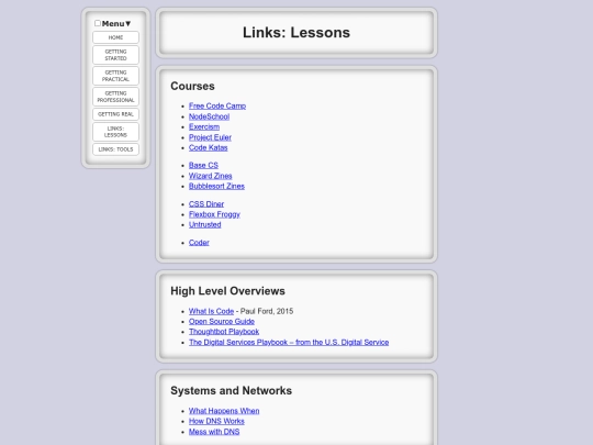 links-lessons screenshot