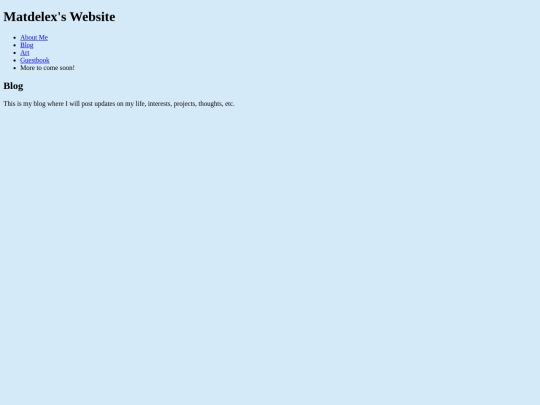 blog screenshot