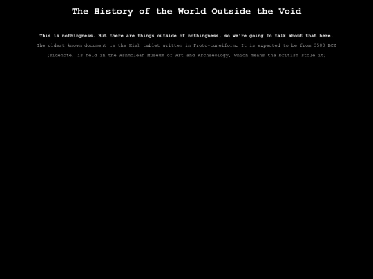 History screenshot