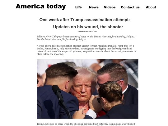 1 week after Trump assassination attempt screenshot