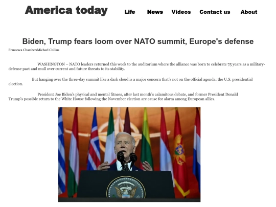 Biden Trump fears loom over NATO summit screenshot