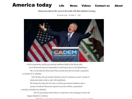 Democrats screenshot