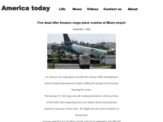 FivedeadafterAmazoncargoplane screenshot