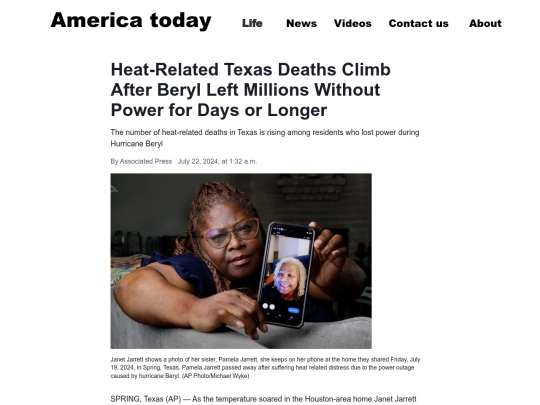 Heat-Related Texas Deaths Climb After Beryl screenshot