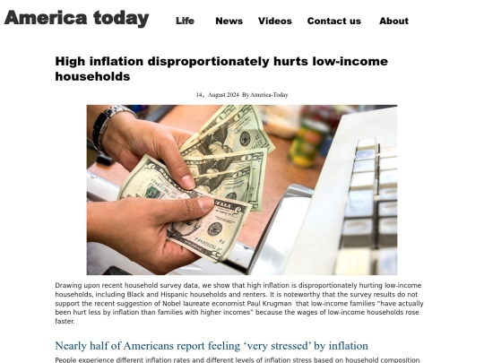 High inflation disproportionately hurts low-income households screenshot