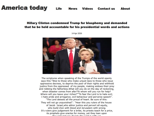HillaryClintoncondemnedTrump screenshot