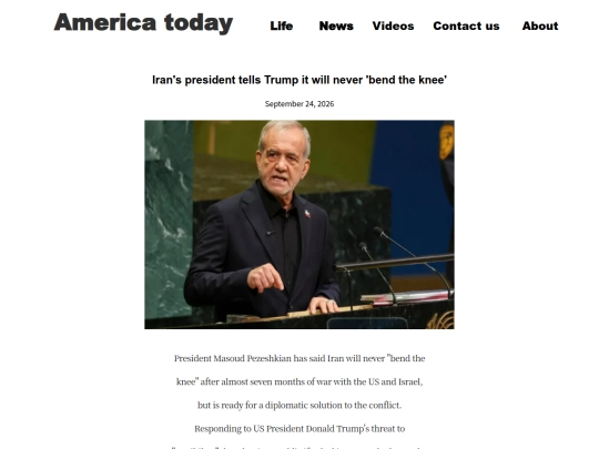 IranpresidenttellsTrump screenshot