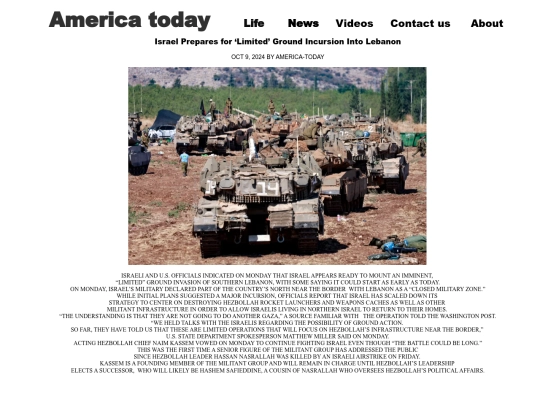 Israel Prepares for Limited Ground Incursion Into Lebanon screenshot