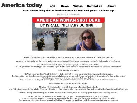 IsraelisoldiersfatallyshotanAmericanwoman screenshot
