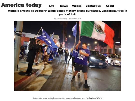 Multiple arrests as Dodgers screenshot