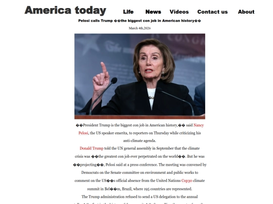 PelosiCallsTrump screenshot