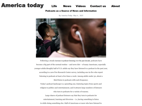 Podcasts screenshot