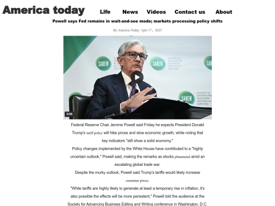 PowellSays screenshot