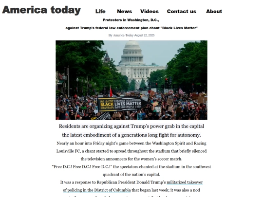 ProtestersinWashington screenshot